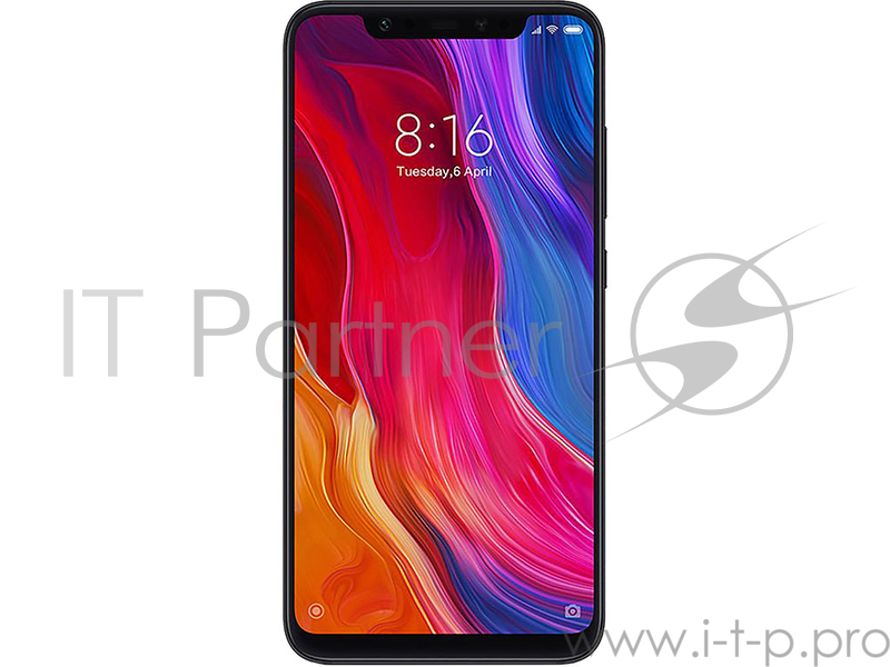 Смартфон Xiaomi Mi 8 128Gb 6Gb черный моноблок 3G 4G 2Sim 6.21