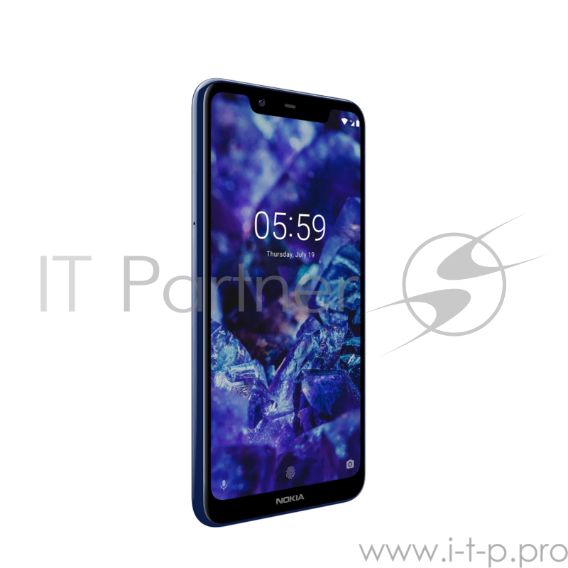 Смартфон Nokia NOKIA 5.1 PLUS DS TA-1105 BLUE, 5.8'' 19:9 1512x720, 1.8GHz+1.8GHz, 4+4 Core, 3GB RAM, 32GB, up to 400GB flash, 13Mpix+5Mpix/8Mpix, 2 Sim, 2G, 3G, LTE, BT v4.2, Wi-Fi, GPS/AGPS/GLONASS/BDS/Galileo, Type-C, 3060mAh, Android Oreo, 162g,