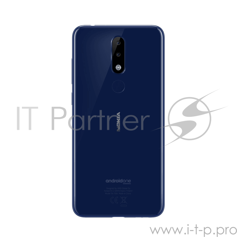 Смартфон Nokia NOKIA 5.1 PLUS DS TA-1105 BLUE, 5.8'' 19:9 1512x720, 1.8GHz+1.8GHz, 4+4 Core, 3GB RAM, 32GB, up to 400GB flash, 13Mpix+5Mpix/8Mpix, 2 Sim, 2G, 3G, LTE, BT v4.2, Wi-Fi, GPS/AGPS/GLONASS/BDS/Galileo, Type-C, 3060mAh, Android Oreo, 162g,