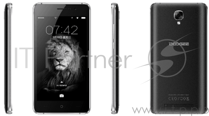 Смартфон Doogee Doogee X10s Obsidian Black, 5'' 1280x720, 1.3GHz, 4 Core, 1GB RAM, 8GB, up to 128GB flash, 5Mpix/2Mpix, 2 Sim, 2G, 3G, BT, Wi-Fi, GPS, Micro-USB, 3360mAh, Android 8.1 Oreo версия GO, 185g, 146.8x73x9.8