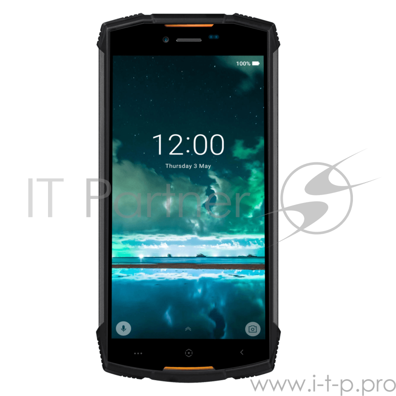 Смартфон Doogee Doogee S55 Orange, 5.5'' 18:9 1440x720, 1.5GHz, 8 Core, 4GB RAM, 64GB, up to 128GB flash, 13Mpix+8Mpix/5Mpix, 2 Sim, 2G, 3G, LTE, BT, Wi-Fi, GPS, Glonass, Micro-USB, 5500mAh, Android 8, 265g, 161.32х77.8х14.15, IP68