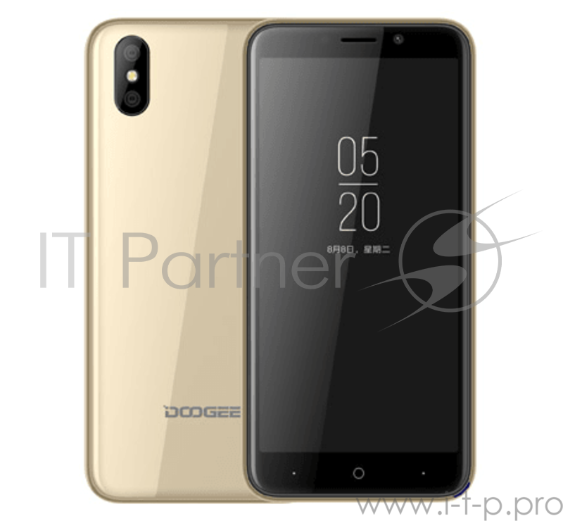 Смартфон Doogee X50 Black, 5'' 960x480, 1.3GHz, 4 Core, 1GB RAM, 8GB, up to 128GB flash, 5Mpix+0.3Mpix/5Mpix, 2 Sim, 2G, 3G, BT, Wi-Fi, GPS, Micro-USB, 2000mAh, Android 8.1 Oreo версия GO, 142g, 139x67.4x9mm