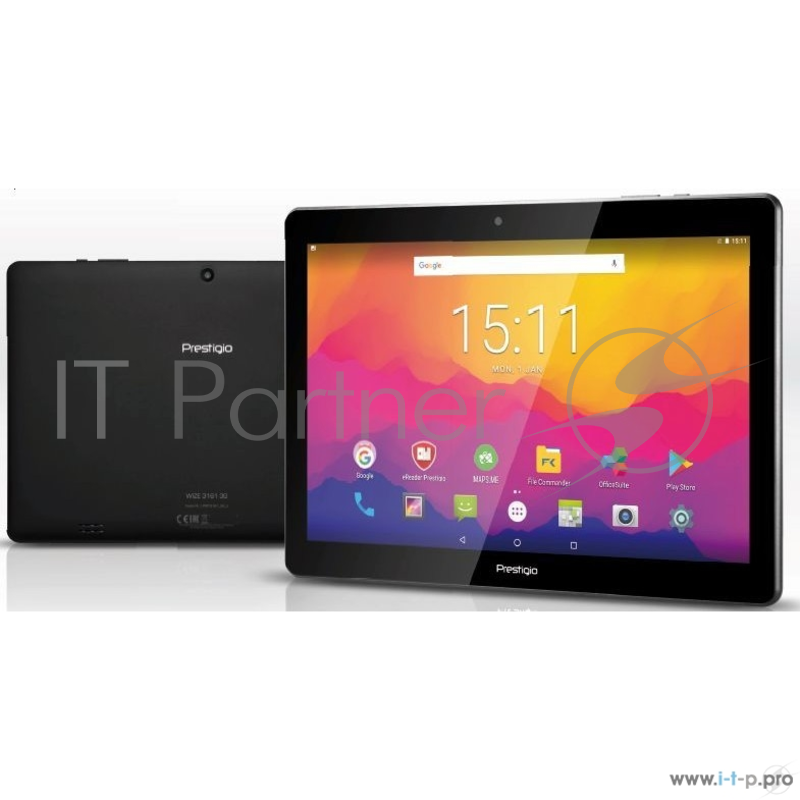 Планшет Prestigio MultiPad Wize 3161 10.1(1280x800)IPS 3G Cam(2/0.3) MT8321 1,3ГГц(4) (1/8)Гб microSD до 32Гб A7.0 5000мАч Черный PMT31613GCIS