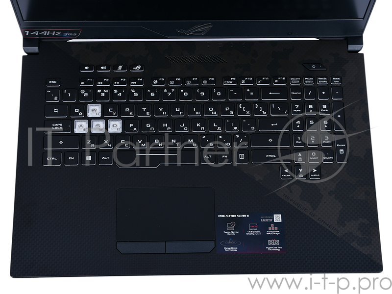 Ноутбук Asus GL704GM-EV055 SCAR i5-8300H (2.3)/16G/1T+256G SSD/17.3