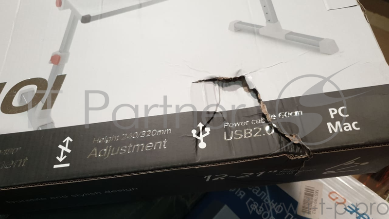 Столик для ноутбука CROWN CMLS-101 (silver)