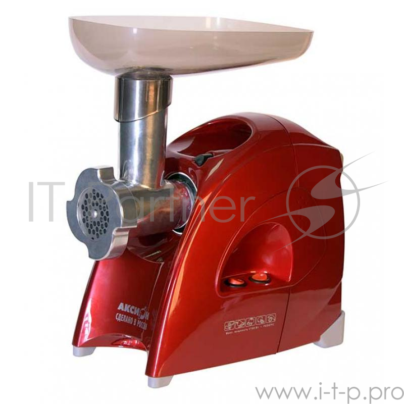 Мясорубка АКСИОН М41.00 БордоваяМакс. мощность 1700 Вт. Защита двигателя от перегрузки. Максимальная производительность – 120 кг/час. Приставка для набивки колбас (2шт.). Приставка кеббе. Защитный экран от брызг. Лоток. 3 решетки (с мелкими, крупным
