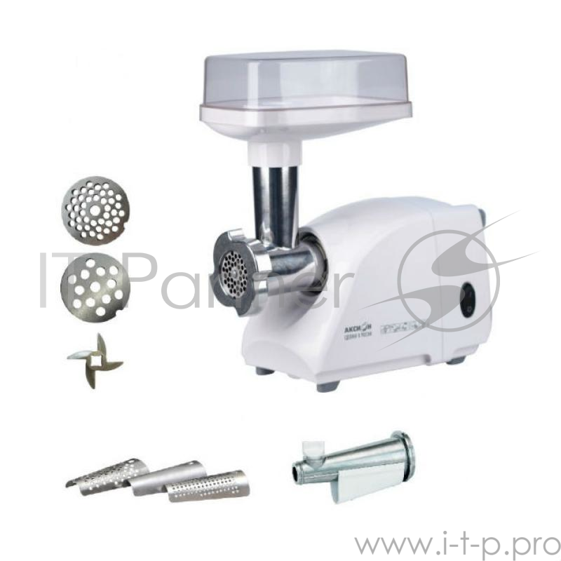 Мясорубка Аксион М 14.04, приставка-соковыжималка, макс. мощность 600 Вт, произ. 30 кг/час