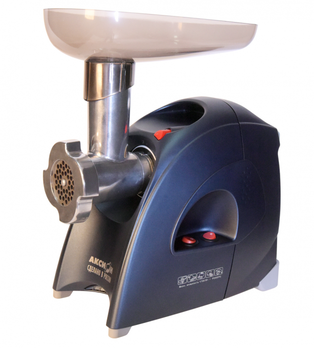 Мясорубка Аксион М 41.00, синий, 1700 Вт, насадка для набивки колбас, кеббе, реверс,произ.120 кг/час