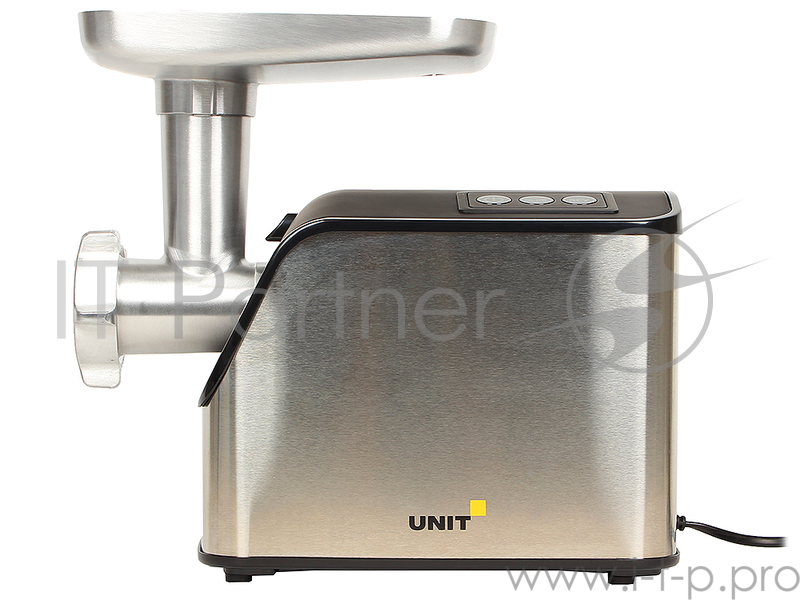 Мясорубка Электрическая UNIT UGR-457, Цвет - Черный, 1500Вт, 2 Скорости + Реверс