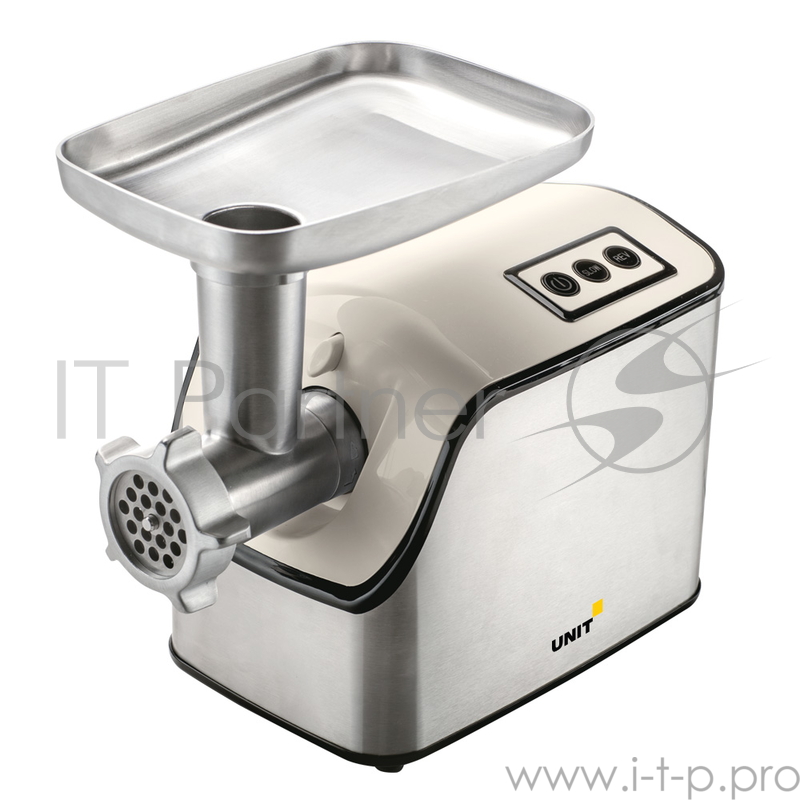 Мясорубка Электрическая UNIT UGR-457, Цвет - Бежевый, 1500Вт, 2 Скорости + Реверс
