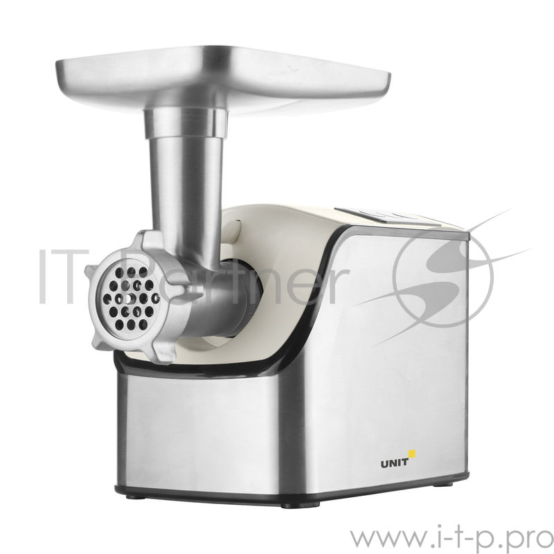 Мясорубка Электрическая UNIT UGR-457, Цвет - Бежевый, 1500Вт, 2 Скорости + Реверс