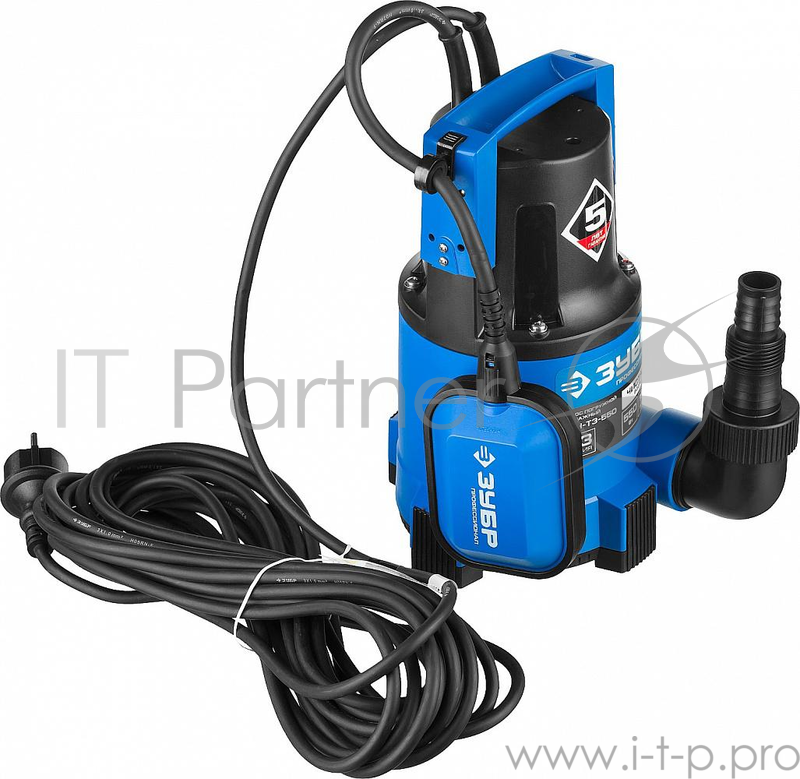 Насос ЗУБР НПЧ-Т3-750 профессионал т3 погружной дренажный для чистой воды dчастиц до 5мм 750Вт 210