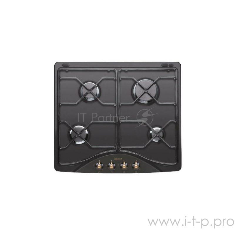 Встраиваемые газовые панели INDESIT .4x59x52 см, Газ на металле 60 см 4 конфорки автоподжиг цвет: антрацит