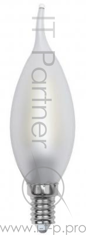 Лампа светодиодная UNIEL LED-CW35-6W/WW/E14/FR PLS02WH форма ''свеча на ветру'' матовая