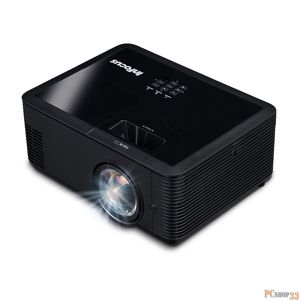 Проектор INFOCUS IN134ST DLP, 4000 ANSI Lm, XGA (1024x768), 28500:1, 0.626:1, 3.5mm in, Composite video, VGA, HDMI 1.4a x3 (поддержка 3D), USB-A (для SimpleShare и др.), лампа 15000ч.(ECO mode), 3.5mm out, Monitor out (VGA), RS232, RJ45, 21дБ, 3,2 кг