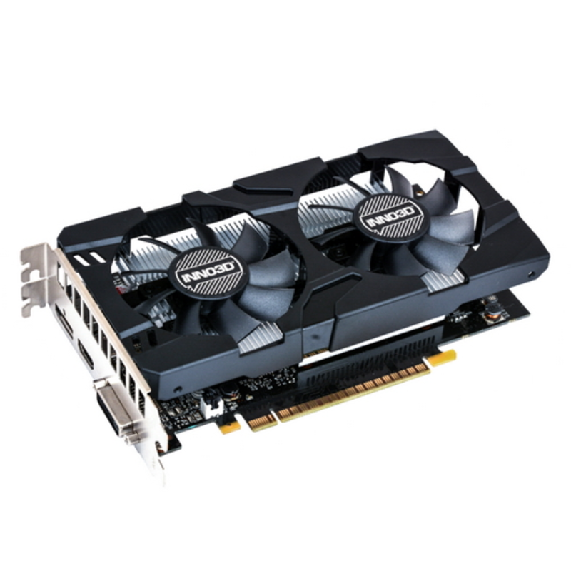 Видеокарта Inno3D Inno3D GeForce GTX 1050 Twin X2(1354Mhz / 7Gbps) / 2GB GDDR5 / 128-bit / DP+HDMI+DVI / TSM000349 / PG210