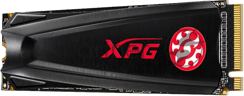 Накопитель SSD M.2 ADATA 512Gb XPG S5 <AGAMMIXS5-512GT-C> (PCI-E 3.0 x4, up to 2100/1400Mbs, 250000 IOPs, 3D TLC, NVMe 1.3, 22x80mm, радиатор)