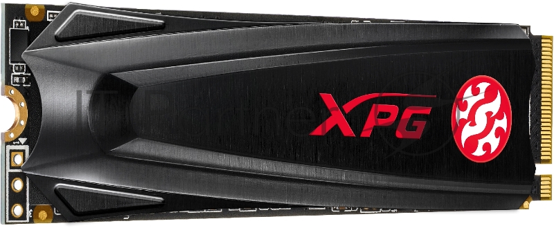 Накопитель SSD M.2 ADATA 1.0Tb XPG S5 <AGAMMIXS5-1TT-C> (PCI-E 3.0 x4, up to 2100/1400Mbs, 250000 IOPs, 3D TLC, NVMe 1.3, 22x80mm, радиатор)