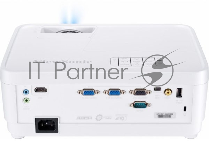 Проектор ViewSonic PS501W (DLP, WXGA 1280x800, 3500Lm, 22000:1, HDMI, 1x2W speaker, 3D Ready, lamp 15000hrs, short-throw, White, 2.6kg)