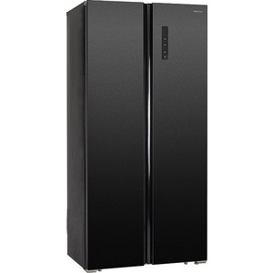 Холодильник HIBERG RFS-480DX NFB матовый черный