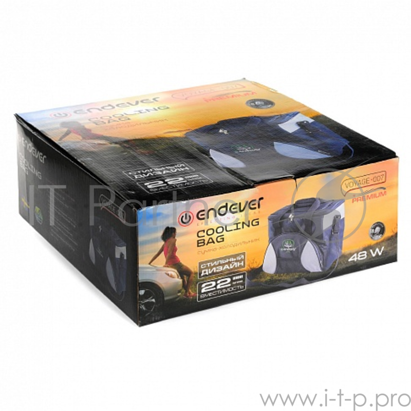 Сумка-холодильник ENDEVER VOYAGE-007 серый Endever VOYAGE-007, мощность 48 Вт, объем 22 л,серый/черный, максимальное охлаждение: на 11°-15°C ниже температуры окружающей среды (при 25°С) ,теплоизоляция: качественная и супертонкая пена из полиуретана,
