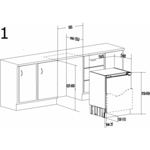Встраиваемые холодильники Schaub Lorenz 818х595х548 мм , встраиваемая морозильная камера, 93л, 3 ящика, лоток для льда, 9кг/24ч