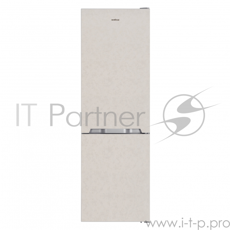 Холодильники с No Frost Vestfrost 186x60x65, объем камер 230+94, No Frost, морозильная камера снизу, Бежевый мраморный
