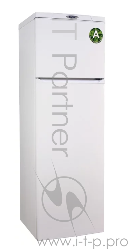 Холодильник DON R-236 002B белый 320л(ВхШхГ)174,9х57,4х61см. 2-камерный, морозилка вверху. Объем 320л. Объем морозилки 70л. Управление электромеханическое. 1 компрессор. Размораж-е морозильной камеры ручное. Размораж-е холодильной камеры капельная си