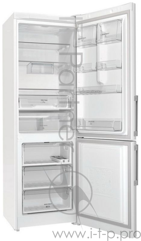 Холодильник HOTPOINT-ARISTON HS 5181 W Общие характеристики Морозильная камера снизу Цвет / Материал покрытия белый / пластик/металл Управление электронное Энергопотребление класс A+ (297 кВтч/год) Количество компрессоров 1 Количество камер 2 Колич