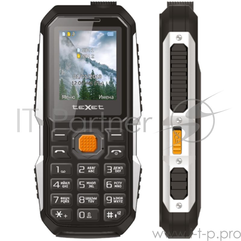 Мобильный телефон teXet TM-D429 черный