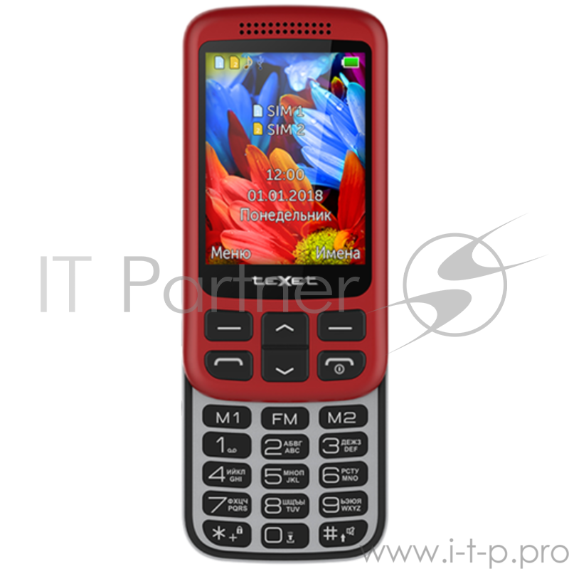 Мобильный телефон teXet TM-501 красный