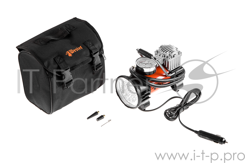 Компрессор автомобильный WESTER TC-4035F с фонарем 180Вт 35л/мин до 30 мин