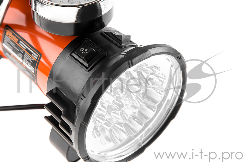 Компрессор автомобильный WESTER TC-4035F с фонарем 180Вт 35л/мин до 30 мин