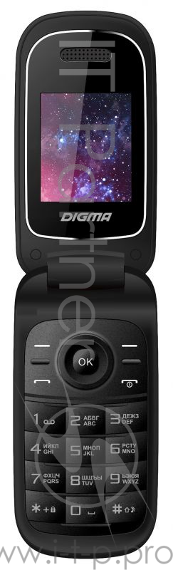 Мобильный телефон Digma Linx A205 2G черный моноблок 2Sim 1.77