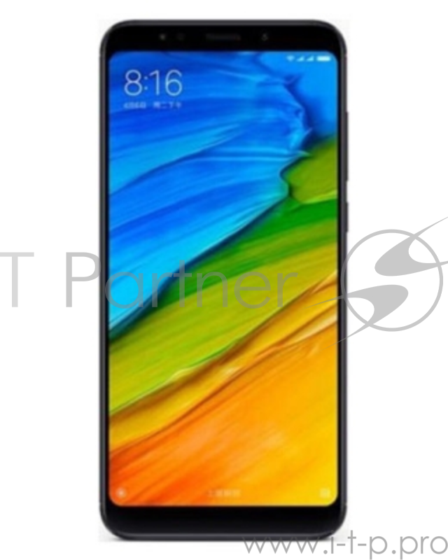 Смартфон Xiaomi Redmi 5 Plus Black, 5.9'' 2160x1080, 2.0GHz, 8 Core, 4GB RAM, 64GB, up to 128GB flash, 12Mpix/5Mpix, 2 Sim, 2G, 3G, LTE, BT, Wi-Fi, GPS, Glonass, Micro-USB, 4000mAh, 180g, 158.5x74.45x8.05