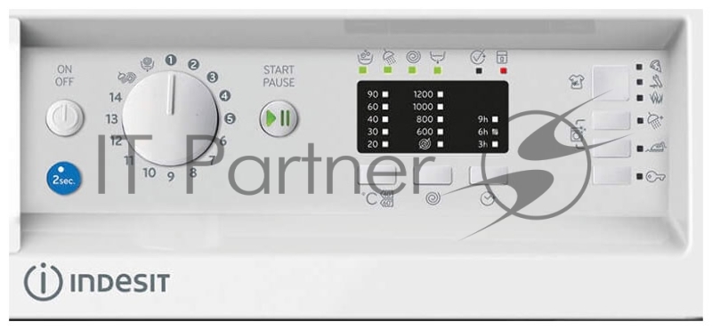 Встраиваемые стиральные машины Indesit Встраиваемые стиральные машины Indesit/ 60х54х82, Загрузка 7 кг, 1200 об/мин, 16 программ, быстрая стирка, таймер