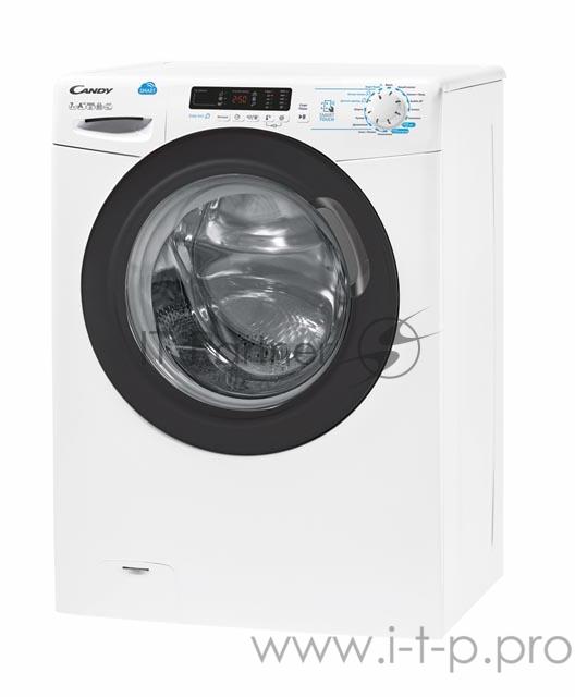 Стиральная машина CANDY Стиральная машина CANDY/ 85x60x40, Smart Touch, загрузка фронтальная, 7кг, до 1000 об/мин при отжиме,таймер отсрочки старта, дисплей, ПАР, белая,люк черный