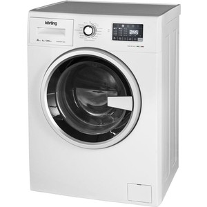 Стиральная машина Korting KWM 39F1265 / 85х59.5х39см, фронтальная загрузка, 6 кг, 1200 об/мин, сенсорное управление, LED индикация настроек и этапов выполнения программ, 15 программ стирки, отложенный старт, А+++, белая