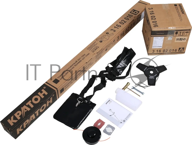 Триммер бензиновый КРАТОН GGT-750H 1 лс 25,4 см3 41,5 см прямая штанга 6,4 кг