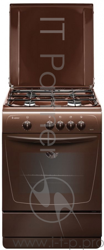 Плита Газовая Gefest ПГ 1200-С7 К89 коричневый (металлическая крышка) реш.сталь