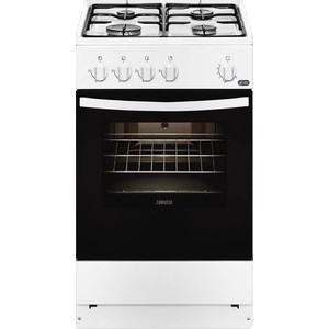 Газовая плита ZANUSSI ZCG9510S1W, газовая духовка, белый