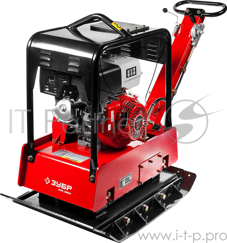 Виброплита ЗУБР ЗВПБ-38 ГРХ реверс хода бензин 38кН плита 820х480/820х850мм двиг honda gx390