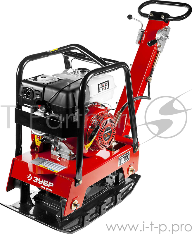 Виброплита ЗУБР ЗВПБ-30 ГРХ реверсивн хода бензин 30кН плита 730х450/730х600мм двиг honda gx270
