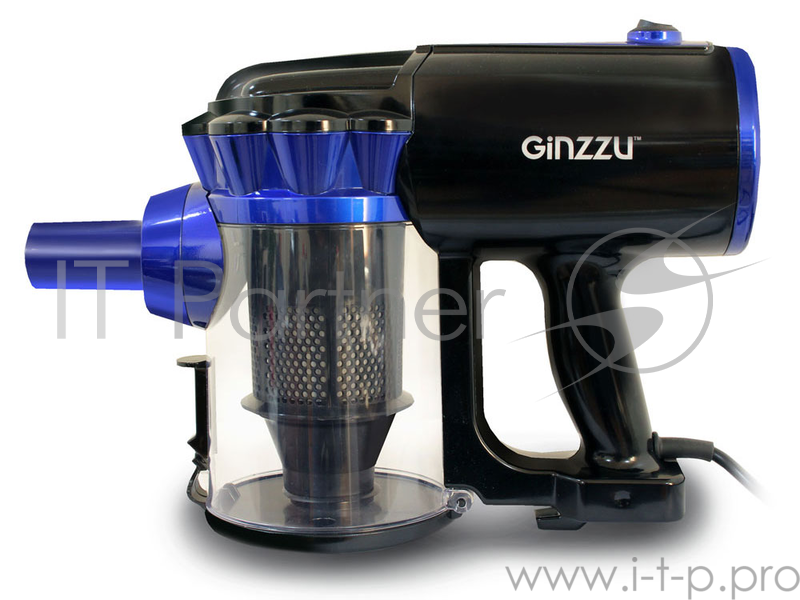 Пылесос GiNZZU VS117 черно/синий верт