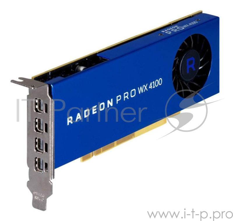 Видеокарта Dell PCI-E Radeon Pro WX 4100 AMD WX 4100 4096Mb 256bit DDR5/DPx2 oem