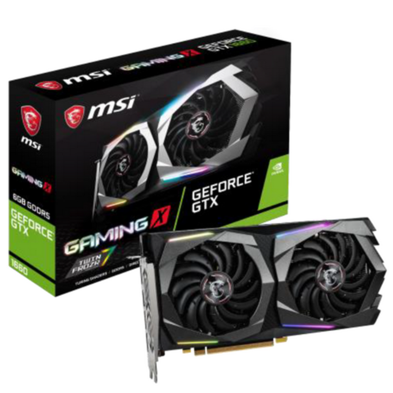Видеокарта PCIE16 GTX1660 6GB GDDR5 GTX 1660 GAMING X 6G MSI