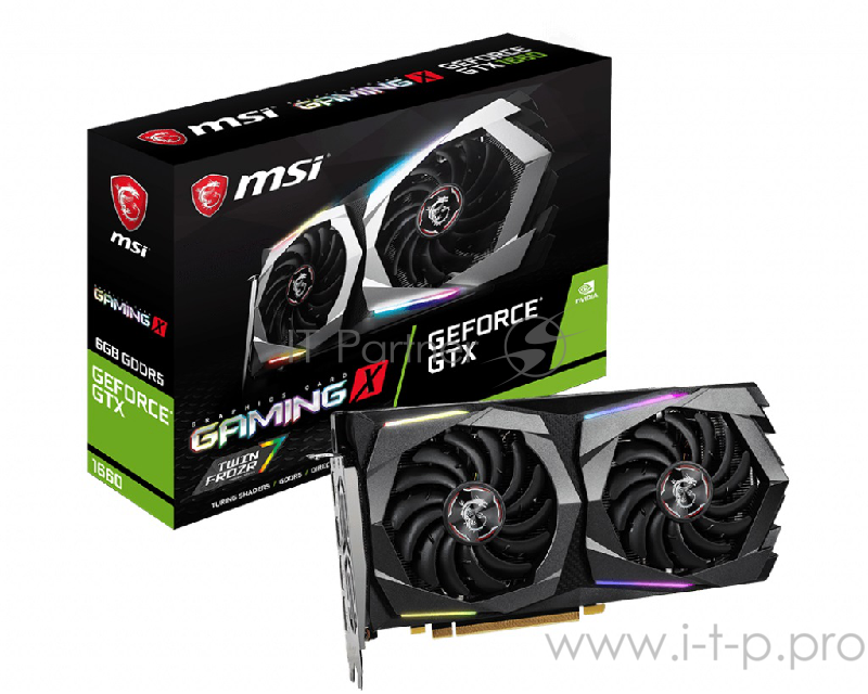 Видеокарта PCIE16 GTX1660 6GB GDDR5 GTX 1660 GAMING X 6G MSI