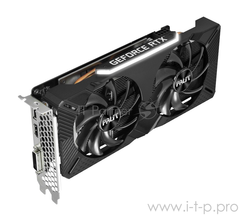 Видеокарта Palit PCI-E PA-RTX2060 DUAL 6G nVidia GeForce RTX 2060 6144Mb 192bit GDDR6 1365/14000 DVIx1/HDMIx1/DPx1/HDCP Ret