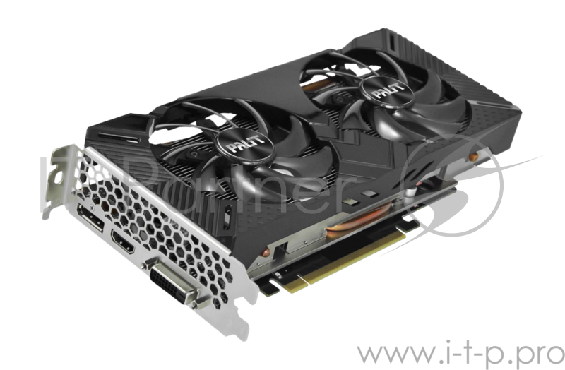 Видеокарта Palit PCI-E PA-GTX1660Ti DUAL OC 6G nVidia GeForce GTX 1660TI 6144Mb 192bit GDDR6 1500/12000 DVIx1/HDMIx1/DPx1/HDCP Ret