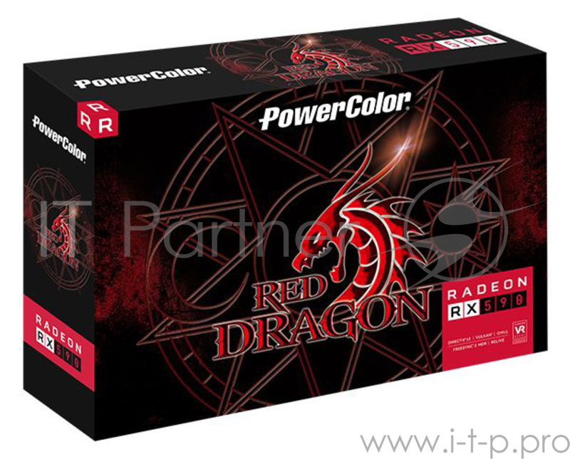 Видеокарта PowerColor PCI-E AXRX 590 8GBD5-DHD AMD Radeon RX 590 8192Mb 256bit GDDR5 1545/8000 DVIx1/HDMIx1/DPx1/HDCP Ret